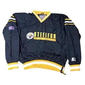 Vintage NFL Pro Line Starter Pittsburgh Steelers Windbreaker Pullover XL (G) - Picture 1 of 4