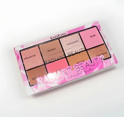 Bebe Radiant Beauty Paleta Facial Rubor Bronceador Iluminador Kit - Nuevo Foto 1 de 3
