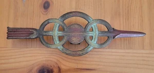 Vintage Antik Judd Gusseisen Dekorativ Ornamental Tor Zaun Akzent 7" Dekor - Bild 1 von 7