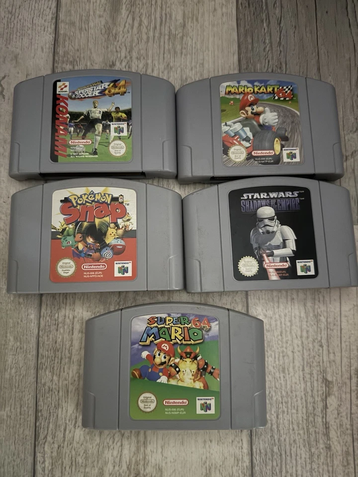 Nintendo 64 Mario Kart Super Mario Pokémon Snap Star Wars Shadows of Empire N64 - Bild 1 von 1