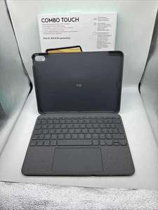 Logitech Combo Touch for Apple iPad Air 4th/5th Gen - Detachable Keyboard Case - Afbeelding 1 van 8