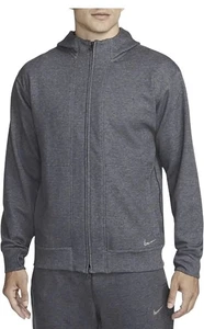 Nike Yoga Dri-Fit Herren Full-Zip Fleece Hoodie Gr. M / Heather Black DQ4876-011 - Bild 1 von 3
