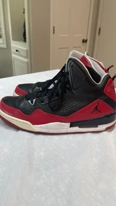 Nike Air Jordan SC-3 Black Red 'Bred' Men's Sneakers Size 12 2013 629877-001 - Picture 1 of 11