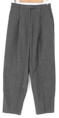 VINTAGE Karen Scott Pants Womens 14 Gray Pleated Front Trousers Pockets 90s - Image 1 of 4