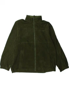 IZOD Mens Fleece Jacket UK 44 2XL Green Polyester AN04 - Picture 1 of 3