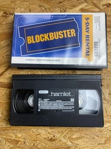 Blockbuster Video VHS Clamshell Case & VHS - Hamlet 2000 - Ethan Hawk -UNTESTED- - Picture 1 of 2