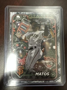 LUIS MATOS RC - 2024 TOPPS HOLIDAY EVERGREEN TREE PARALLEL SP ROOKIE CARD #H70 - Picture 1 of 2