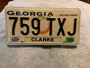 Georgia GA Targa... nella mia mente 759 TXJ Clarke County 2000 - Foto 1 di 1