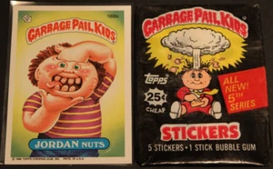 Garbage Pail Kids 1986 5th Series card #168b Jordan Nuts - Picture 1 of 4
