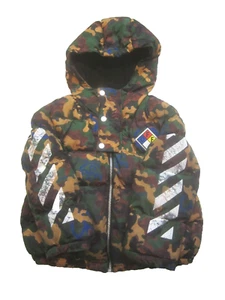 Off White Kids Camo Bomber Jacket Boys sz 6 EUC - Picture 1 of 18