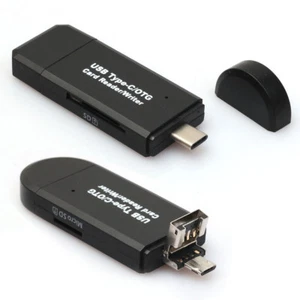 USB-C Type C Micro USB OTG TF SD MMC Card Reader for Macbook Android Smart Phone - Picture 1 of 12