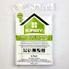 6 Genuine Kirby Bag Avalir & Sentria 1 & 2 Micro Magic Allergen HEPA 204814