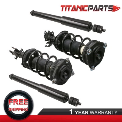 Kit(4) Front & Rear Quick Struts Shock Absorbers For 2007-2012 Nissan Versa Foto 1 de 4