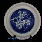 Chinese Blue And White Porcelain Painting Plum Blossom Plate W Marks 42325