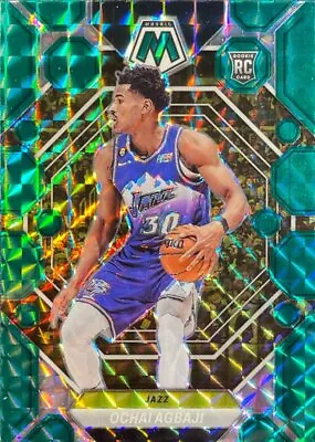 2022 Panini Mosaic #208 Ochai Agbaji Green Mosaic RC - Image 1 of 2
