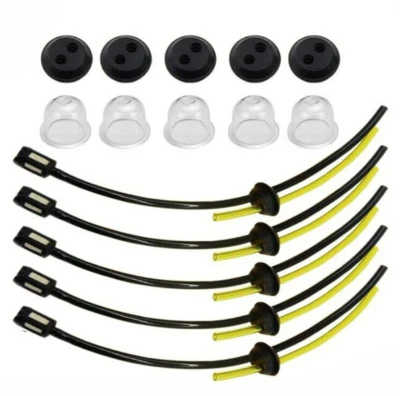 NVIYAM Kit 5 Tubi Carburante Flessibili con Filtro Benzina per Decespugliatore Ricambi