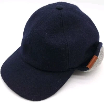 Boné de lã Outdoor Research azul chapéu de lã aba de orelha forrado Sherpa pequeno/médio - Imagem 1 de 4