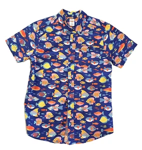 Gymboree Tropical Fish Button Up Shirt, size 12, EUC - Picture 1 of 3