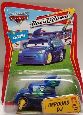 Impound DJ CHASE Sintonizador Azul Coche Carrera-O-Rama- Disney Pixar Coches Foto 1 de 2