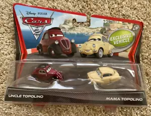 Disney Pixar Cars 2 Uncle Topolino Mama Topolino 2012 2 PACK Diecast NEW SAVE10% - Picture 1 of 2