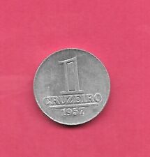 BRAZIL KM570 1957 CRUZEIRO BU GEM UNCIRCULATED NICE OLD VINTAGE ALUMINUM COIN