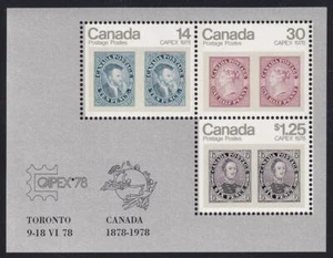 Canada MNH S/S for CAPEX '78, sc#756ai fluorescent - Picture 1 of 1