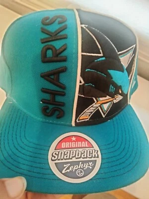 San Jose Sharks Hockey Snap Back Zephyr Hat - Image 1 of 4