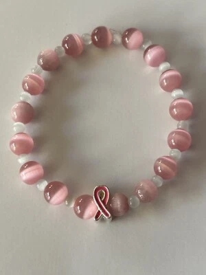 Pulsera elástica cinta rosa concientización sobre el cáncer de mama ¡OFERTA! Foto 1 de 4