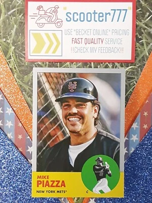 2022 Topps Archives~#7⭐MIKE PIAZZA⭐《"SILVER" Border》#/99~NEW YORK METS HOF ICON - Image 1 of 2