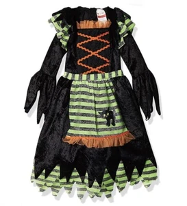 Disguise Story Book Witch Black Long Sleeve Girls’ Costume Dress Toddler L 4/6 - Picture 1 of 9