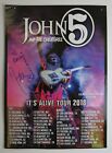 John 5 And The Creature Auto Signed 20X28 Poster It's Alive Tour 2018