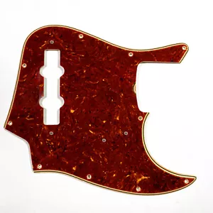 Pickguard tartaruga celluloide smussato largo per basso jazz Fender AVRI '62 bordi invecchiati - Foto 1 di 10