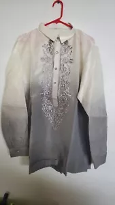 Barong Tagalog for men Gray (XL) - Picture 1 of 5