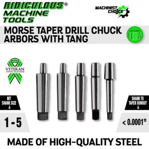 MT4 to JT3 Drill Chuck Arbor With Tang- High quality morse taper - Picture 1 of 6