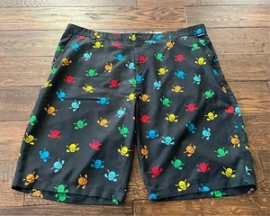 Tattoo Golf Performance Shorts Black with Color Skulls Mens 42 13.5" Inseam - Picture 1 of 10