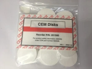 CEM Liner Disks (Discs) for use with Quartz Fiber Crucibles 200 pack - Picture 1 of 2