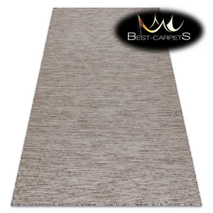 "Increíble ALFOMBRA SISAL ""PATIO"" Boho enrejado plano tejido duradero fácil de limpiar BEIGE - Imagen 1 de 11