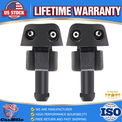 2 Universal Window Windshield Wiper Nozzle Sprayer Washer Spray Nozzle Sprinkler - Image 1 of 4