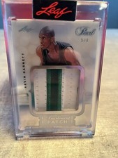 kevin garnett, Leaf Pearl, Pearlescent Patch, 5/6. Game Worn
