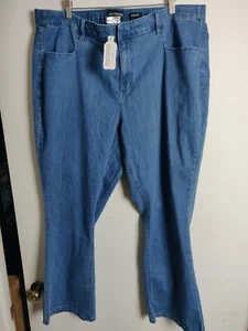 Susan Graver Women's Plus Sz Jeans 22W Bootcut Stretch High Rise Jean Blue - Picture 1 of 3