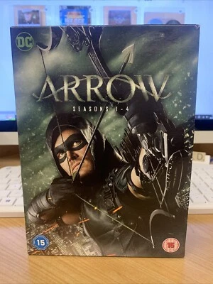 Arrow - Seasons 1-4 - Dvd (2016, 20 Disc Box Set) Stephen Amell - Uk R2 ⭐️VGC⭐️ - Image 1 of 4
