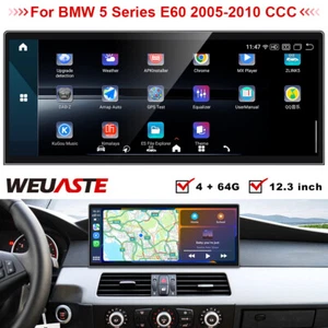 4G+64G Android Car GPS 12.3'' Ultra-thin Screen Player For BMW E60 2005-2010 CCC - Picture 1 of 19
