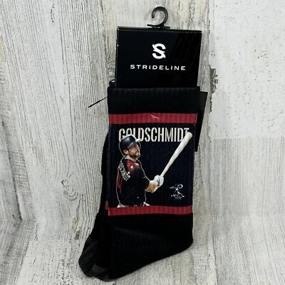 MLB Players Choice Strideline Paul Goldschmidt Black Crew Socks - Diamondbacks - Image 1 of 3