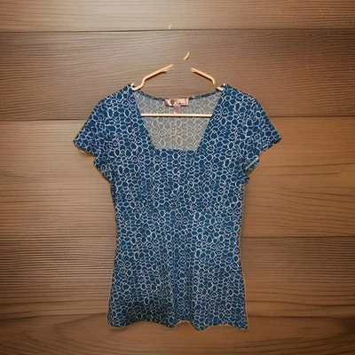 Women's Nine & Co. Blouse Size Small Top Cap Sleeve Shirt Pullover Clothing - Image 1 of 4