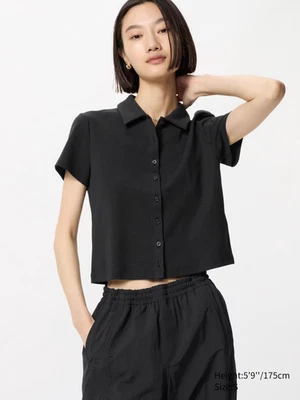 NUEVO CON ETIQUETAS Uniqlo Mujeres Mini Camisa Polo Cuello Abotonado Tallas XS-XL Multicolor Foto 1 de 4
