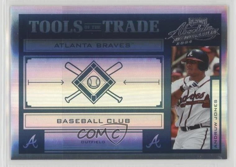 2004 Playoff Absolute Memorabilia Spectrum Green /50 Andruw Jones #TT-11 - Image 1 of 2