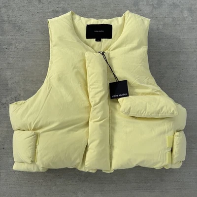 Yellow Entire Studios goose down Vest size Medium  - Image 1 of 4