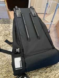 Dakine Boundary Ski Roller Wheeled Padded Travel Bag 185 cm Black New W/ Tags - Picture 1 of 7