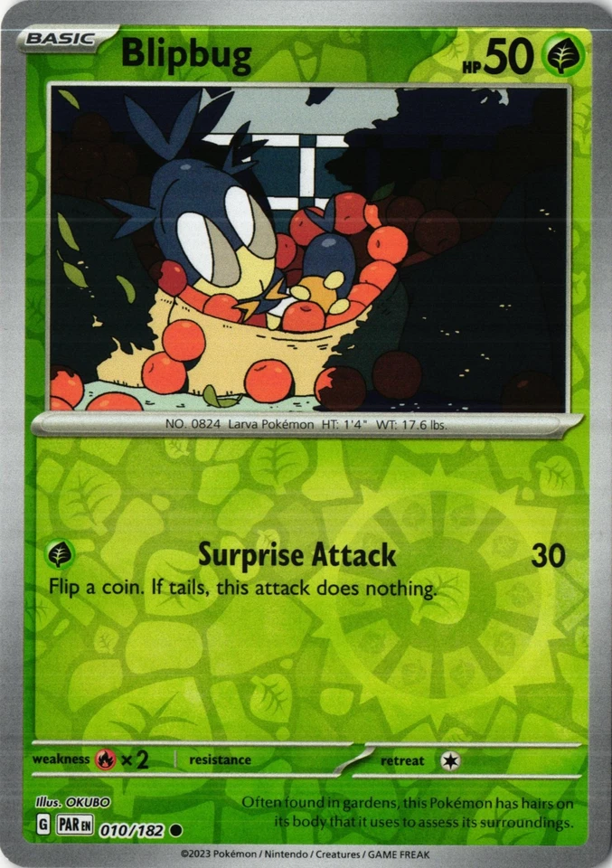 Blipbug Reverse Holo Common SV04: Paradox Rift PAR EN 010/182 NM - Image 1 of 1