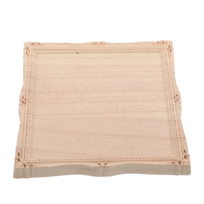  Cadre de miroir en bois de style européen vintage, décoratif, non peint, - Photo 1/4